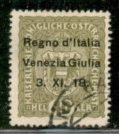 Occupazioni I Guerra Mondiale - Venezia Giulia - 1918 - 40 Heller Soprastampato (10) - Usato - Sonstige & Ohne Zuordnung