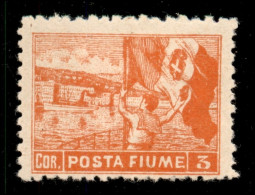 Occupazioni I Guerra Mondiale - Fiume - 1919 - Non Emessi - 3 Corone (60/I) Dentellato 10 1/2 - Gomma Originale (5.000) - Otros & Sin Clasificación