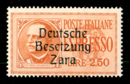 Occupazioni Straniere Di Territori Italiani - Occupazione Tedesca - Zara - 1943 - Posta Aerea - 2 Lire Aeroespresso (9)  - Sonstige & Ohne Zuordnung