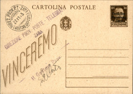 Occupazioni II Guerra Mondiale - Occupazione Tedesca - Zara - Intero Postale Da 30 Cent Soprastampato (C25) - Zara 27.11 - Autres & Non Classés