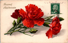 Catharina Klein Heureux Anniversaire Fleur Flower Fiore N°176 Cpa Couleur Voyagée En B.Etat - Klein, Catharina