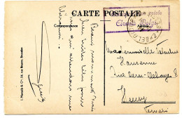 BELGIQUE - SIMPLE CERCLE 2 * BELGIQUE * 2 + CORRESPONDANCE PRIVEE ARMEE BELGE SUR CARTE POSTALE D'ARLON - Belgisch Leger