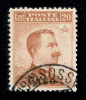 Colonie - Caso - 1917 - 20 Cent Michetti (9) Usato - Ottimamente Centrato (300++) - Sonstige & Ohne Zuordnung