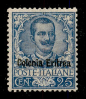 Colonie - Eritrea - 1903 - 25 Cent Floreale (24) - Gomma Integra - Molto Ben Centrato - Cert. AG - Autres & Non Classés