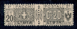 Colonie - Libia - 1918 - 20 Cent (3b) Con Soprastampa Recto Verso - Gomma Integra - Autres & Non Classés