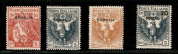 Colonie - Somalia - 1916 - Croce Rossa (19/22) - Serie Completa - Gomma Integra (1.000) - Otros & Sin Clasificación