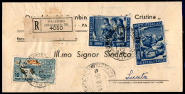 Repubblica - Piego Sindaci Raccomandato Da Palermo A Licata Del 3.2.1956 (791 Due + 793) - Other & Unclassified