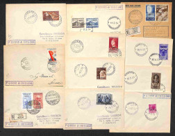 Trieste AMG FTT - 1951/1954 - Lotto Di 11 FDC Viaggiate Del Periodo - Da Esaminare - Autres & Non Classés