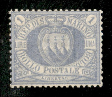 San Marino - 1894 - 1 Lira (31) - Gomma Non Originale (postuma) - Ottimamente Centrato - Other & Unclassified