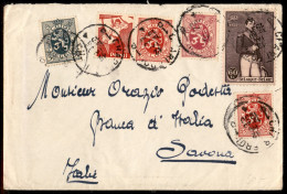 Europa - Belgio - Persil - 25 Cent (259) Con Appendice + Complementari Su Busta Da Charleroi A Savona Del 12.9.1930 - Other & Unclassified