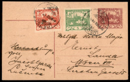 Europa - Cecoslovacchia - Cartolina Postale Da 10 Heller Con Complementari (3 + 4) Da Losonc A Vienna Del 19.12.1919 - Andere & Zonder Classificatie