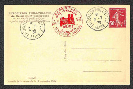 Europa - Francia - Champagne - Due Buste E Una Cartolina - Reims 2.7.38 - Other & Unclassified