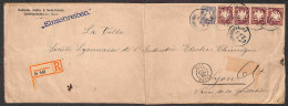 Europa - Germania - Baviera - Bustone Raccomandato Da Ludwigshafen A Lione Del 30.3.1899 (57 + 63 Quattro) - Other & Unclassified