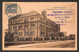 Europa - Germania - Alta Slesia - 1921/1922 - Tre Cartoline Con Affrancatura Al Recto (15 - 17 - 18) Usata A Hindemburg  - Autres & Non Classés