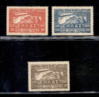 Europa - Grecia - 1933 - Zeppelin (352/354) - Serie Completa - Gomma Integra - Splendida - Diena + Bolaffi - Other & Unclassified