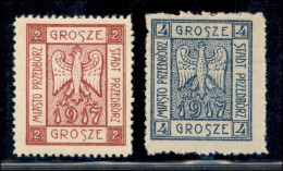 Europa - Polonia - 1917/1918 - Przedborz - Stemma (1/2) - Serie Completa - Nuovi Con Gomma (220) - Otros & Sin Clasificación