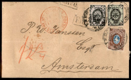 Europa - Russia - Affrancatura Tricolore (19 + 20 + 21) Su Lettera Per Amsterdam Del 1869 - Leggera Piega Sul 10 Kopechi - Sonstige & Ohne Zuordnung