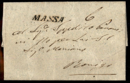 Prefilateliche - Massa - Letterina Per Rovigo Del 29.3.1844 Via S.M. Maddalena - 6 Di Tassa - Sonstige & Ohne Zuordnung