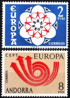 ANDORRA SPANISH 1973 EUROPA. Complete Set, MNH - 1973