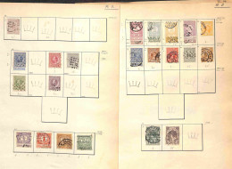 Lotti&Collezioni - OLANDA - 1869/1945 - Piccola Collezione Di Valori Usati Del Periodo Montata Su Fogli Artigianali - Da - Other & Unclassified
