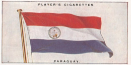 #38 Paraguay - Flags Of The League  Of Nations 1928, Players Cigarettes, Original Card, - Player's