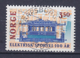 Norway 1994 Mi. 1163, 3.50 Kr Elektrische Strassenbahn In Norwegen Tram Tramways Deluxe SARPSBORG Cancel !! - Gebraucht