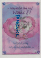 Diddl Effektkarte. Souris Sur Un Nuage.3 Dimensions. "... Schwebe Ich Auf Wolke 7!" - Cartoline Stereoscopiche