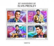 Guinea Bissau 2020, Elvis, 4val In BF - Elvis Presley