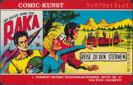 GERMANY S32/94 Comic Kunst Hethke Nr.27 : Raka - Reise Zu Den Sternen - Raumschiff - S-Series : Taquillas Con Publicidad De Terceros
