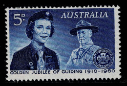 AUS-02- AUSTRALIA - 1960 - SC#:335 - MNH- SCOUTS - Ungebraucht