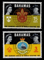 BAH-01- BAHAMAS - 1967 - SC#:267,268 - MNH- SCOUTS - 1963-1973 Autonomie Interne