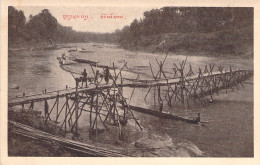 LAOS - Luang Prabang - Un Pont Rustique Sur Namkhane - Carte Postale Ancienne - Laos