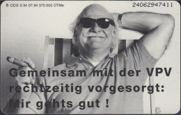 GERMANY S34/94 VPV - Postversicherung - Mann Mit Zigarre - S-Series : Taquillas Con Publicidad De Terceros