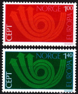 NORWAY 1973 EUROPA. Complete Set, MNH - 1973
