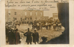 BRAY SUR SOMME La Ferme De Bronfay "Sabre Au Clair Sur L'ordre Du Commandant Pour Empêcher La Tuerie"- CARTE PHOTO - Bray Sur Somme