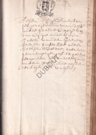 Heerlijkheid Van Beerzel/Putte - 17e-18e Eeuw - Familie De Cordes (S346) - Manuskripte