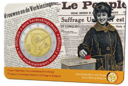 2023 BELGIQUE - 2 Euros Commémorative Coincard, 75 Ans Du Droit De Vote Des Femmes (version Flamande) - Belgique