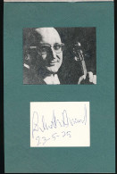 DK205 Salvatore Accardo Violinist Conductor Italy Original Signature - Music And Musicians