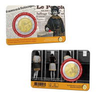 2023 BELGIQUE - 2 Euros Commémorative Coincard, 75 Ans Du Droit De Vote Des Femmes (version France) - Belgique