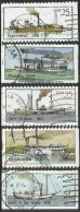 USA 1989 Steamboats SC.#2405/9 Cpl 5v Set From Boklet VFU - Strips & Multiples