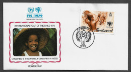 MONTSERRAT FDC COVER - 1979 International Year Of The Child SET FDC (FDC79#07) - Montserrat