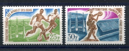 RC 26497 AFARS ET ISSAS COTE 10€ N° 334 / 335 SPORT FOOTBALL ET BASKET NEUF ** MNH TB - Unused Stamps