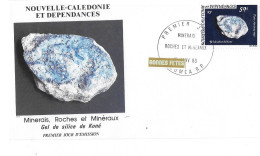 NOUVELLE-CALÉDONIE ET DÉPENDANCES Minerais, Roches Et Minéraux - Storia Postale