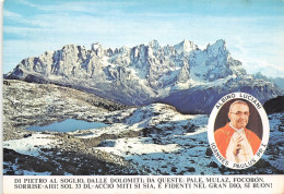 Cartolina Al Soglio Di Pietro Dolomiti Albino Luciani Papa Giovanni Paolo II  (Belluno) - Belluno