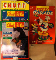 Lot De 3 Livrets "Chut Je Lis" + 1 Mickey Parade - Bücherpakete