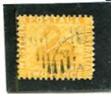 8AUSTRALIA/WESTERN AUSTRALIA - 1883  2d  CHROME-YELLOW  PERF 12   FINE  USED   SG 83 - Used Stamps