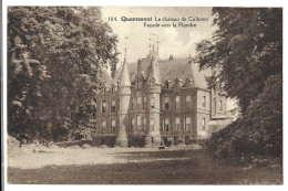 Belgique  -    Quaremont  -  Le Chateau  De Calmont - Facade Vers La Flandre - Carte Ecrite  Par   Chevalier Bchagh - Kluisbergen