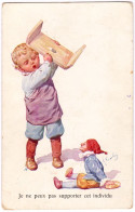 JE NE PEUX PAS SUPPORTER... - ENFANT Avec JOUET / POUPÉE // CHILD With TOY / PUPPET - ILLUSTRATION : FEIERTAG (am786) - Feiertag, Karl