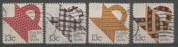 USA 1978 Basket Design Quilts - SC.#1745/8 Cpl 4v Set In VFU Condition - Tiras Cómicas & Múltiples