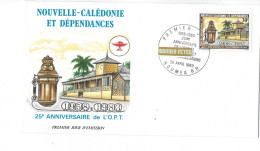 NOUVELLE-CALÉDONIE ET DÉPENDANCES  25 IEME ANNIVERSAIRE DE L'O.P.T 30/04/1983 - Storia Postale